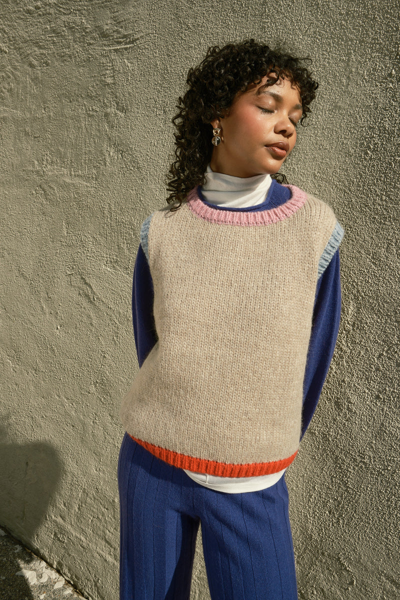 Nikki Chasin Sabine Sweater Vest in Clover