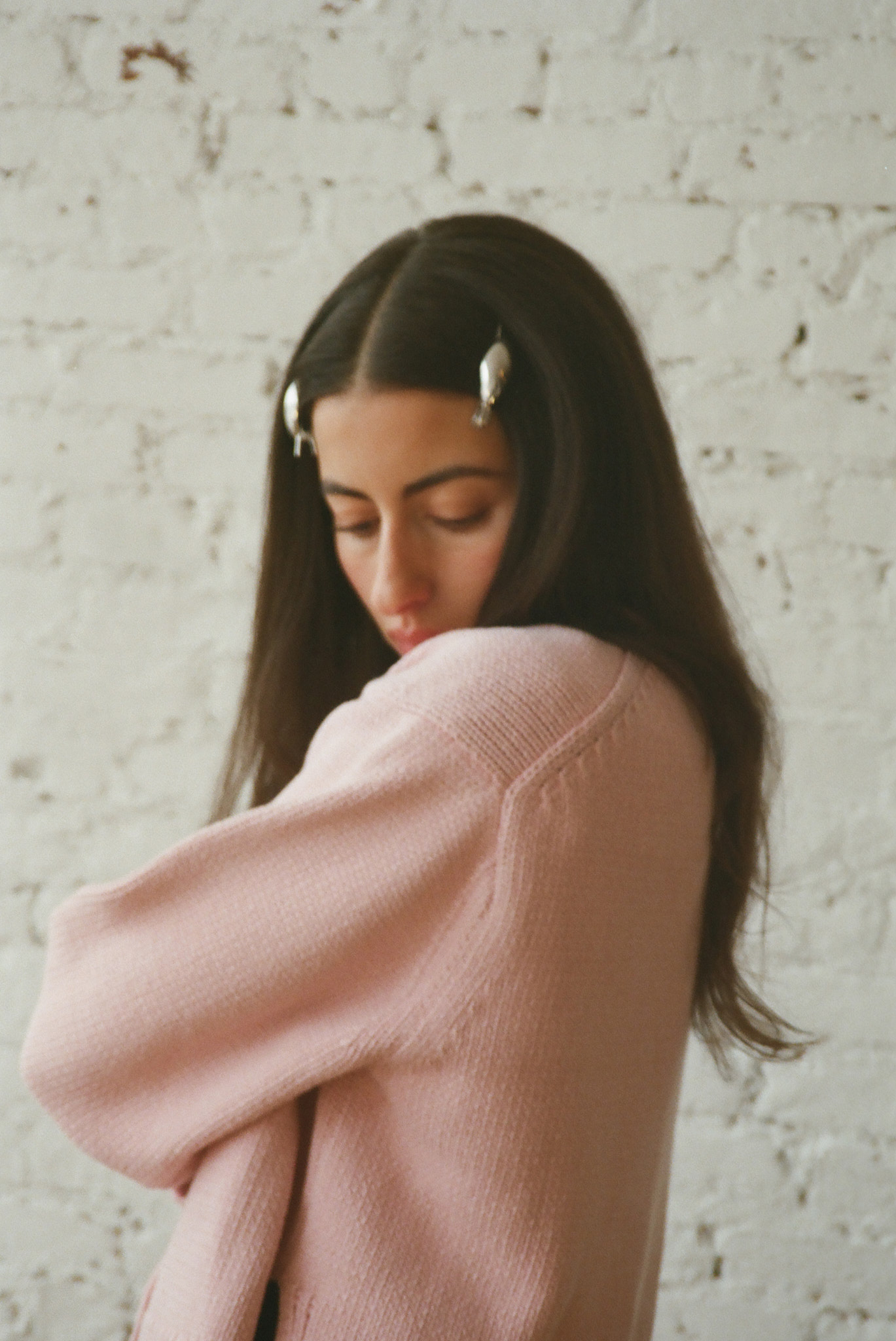Shiloh Cotton Cardigan - Pink Powder