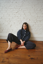 Shiloh Cotton Cardigan - Navy