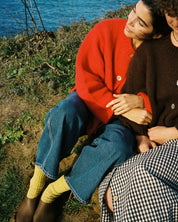 Sheba Cardigan Sweater- Habanero