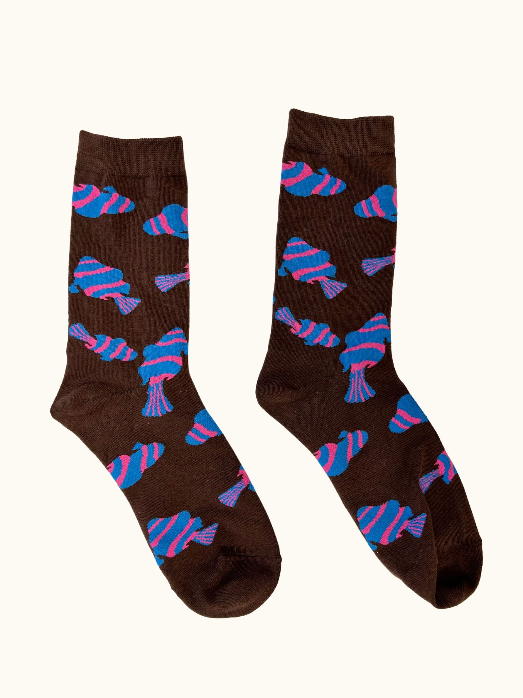 Sauntering Socks - Chocolate Fish