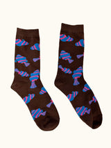Sauntering Socks - Chocolate Fish