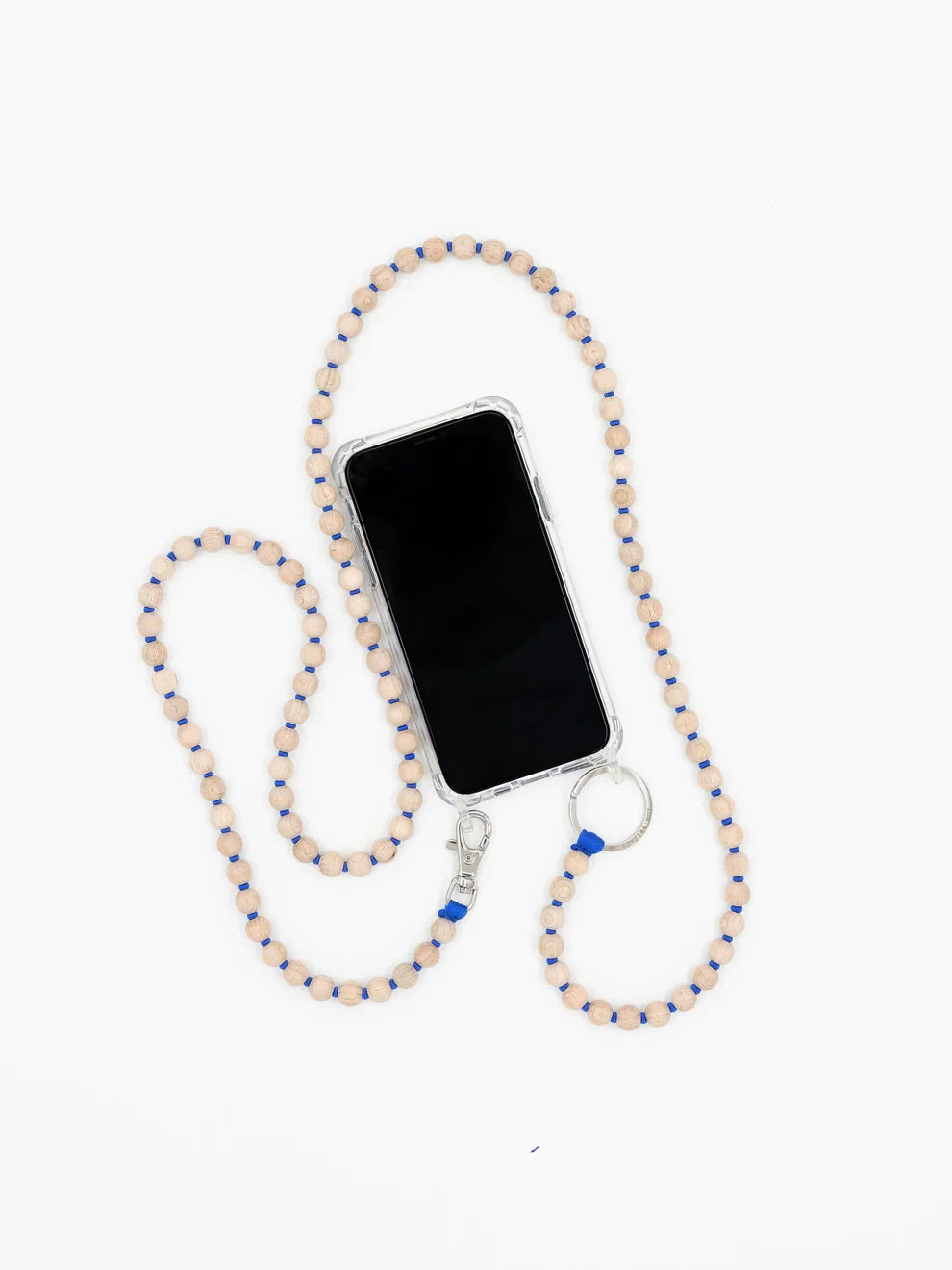 Ina Seifart beaded phone necklaces shown in several colourways