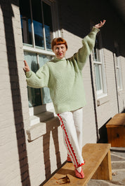 Patch Pant Zig Zag - Ivory/Poppy