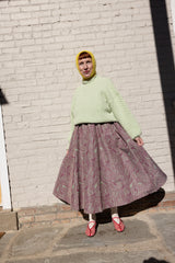Play Skirt - Green/Burgundy Swirl