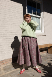 Play Skirt - Green/Burgundy Swirl
