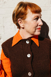 Ruta Buttondown - Tomato Crinkle