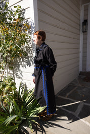 Alma Skirt Zig Zag Appliqué - Black/ Cobalt