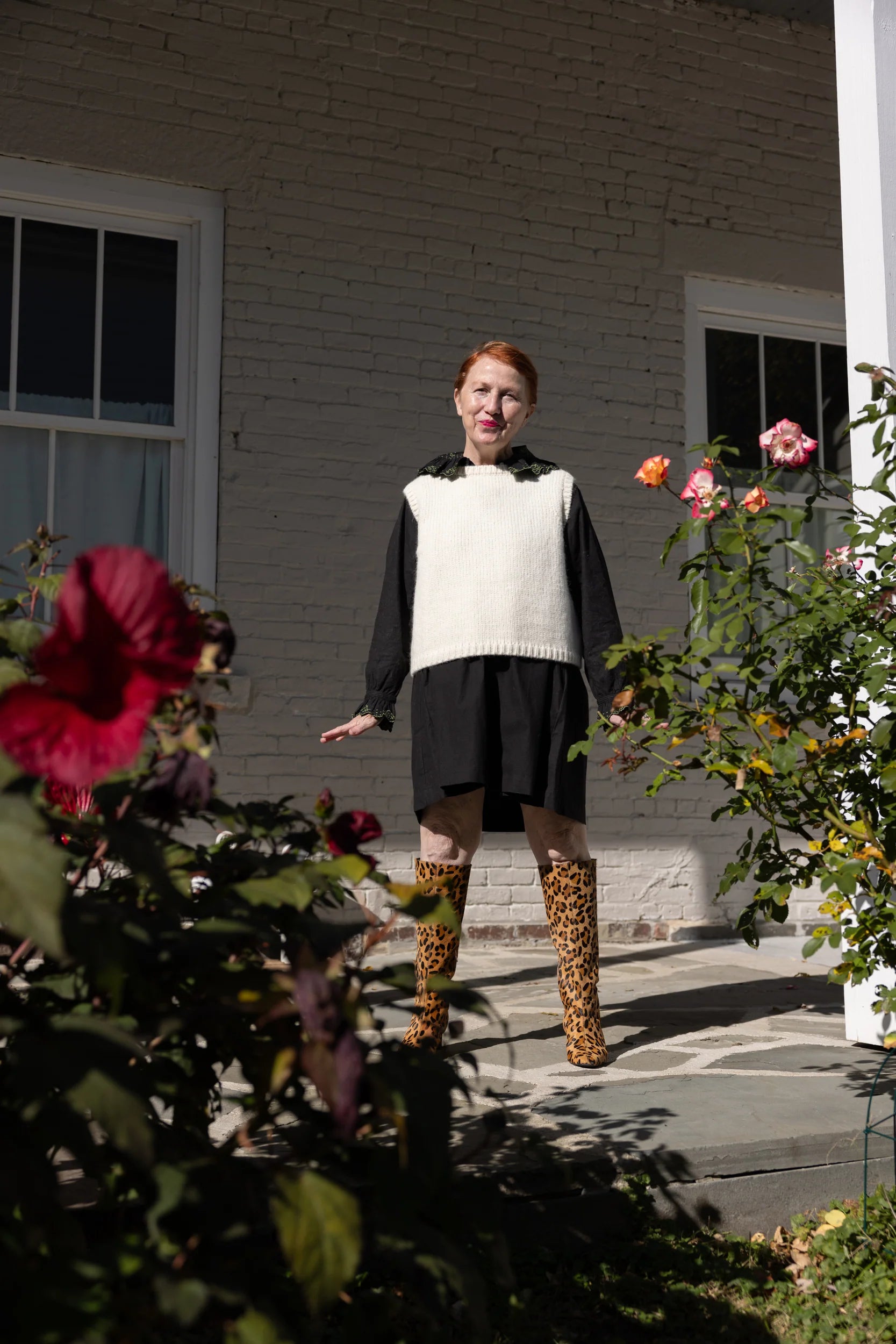 Sabine Alpaca Sweater Vest- Ivory