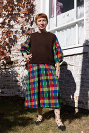 Ballad Dress - Rainbow Grid