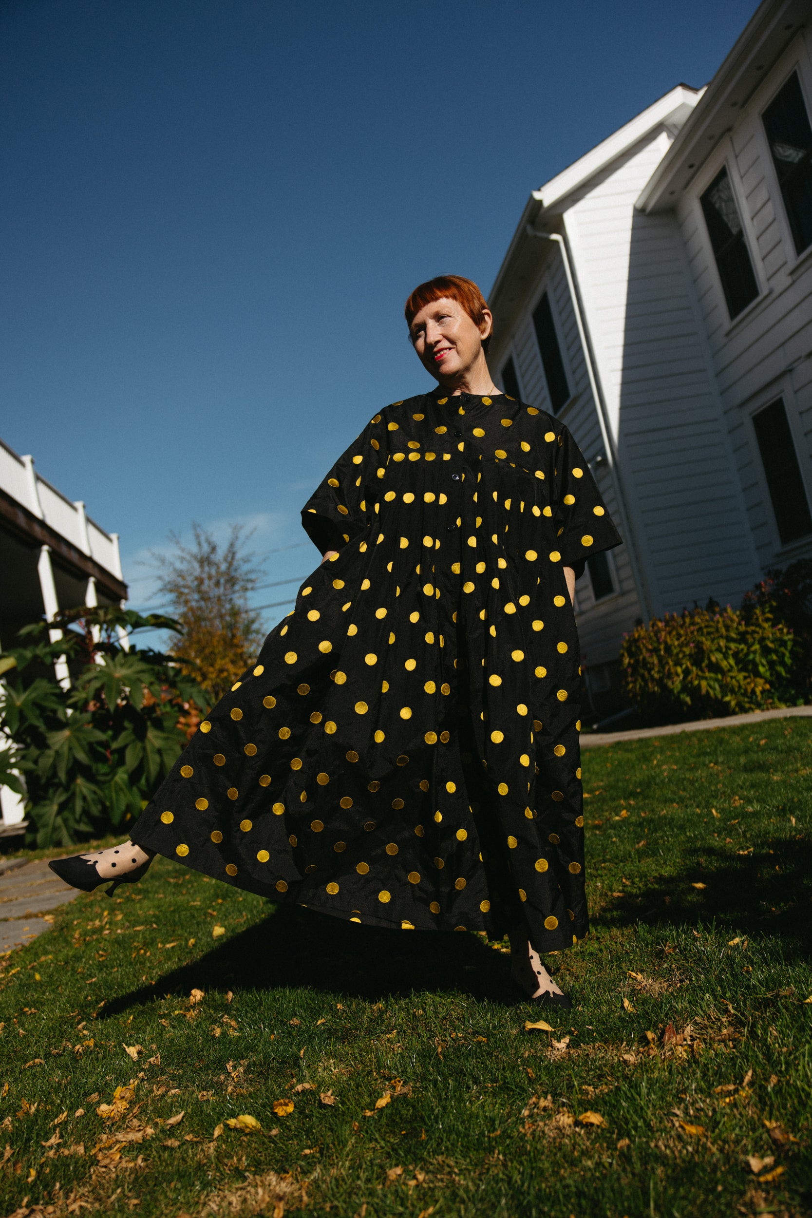 Arlecchino Polka Dot Jumpsuit - Bumblebee Dot