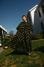 Arlecchino Polka Dot Jumpsuit - Bumblebee Dot