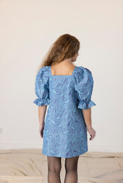 Felix Dress - Blue Swirl
