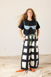 Chef Pants - Licorice Check