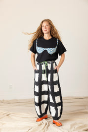 Chef Pants - Licorice Check