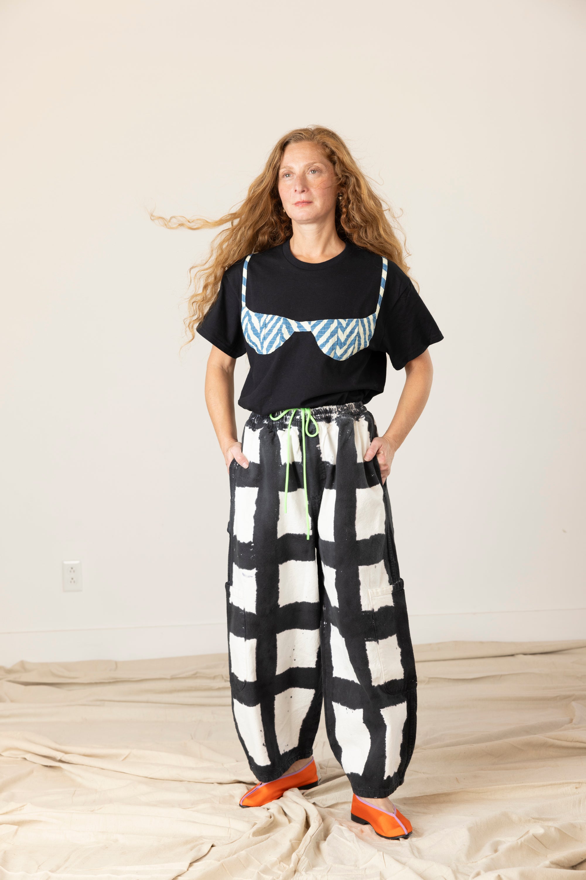 Chef Pants - Licorice Check