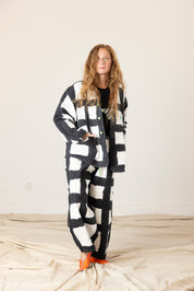 Forager Coat - Licorice Check