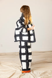Forager Coat - Licorice Check