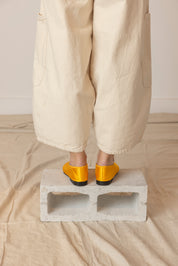 Satin Theater Shoes - Gold