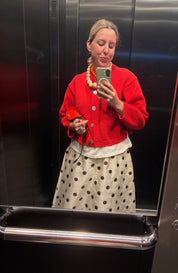 Shiloh Cotton Cardigan - Lipstick