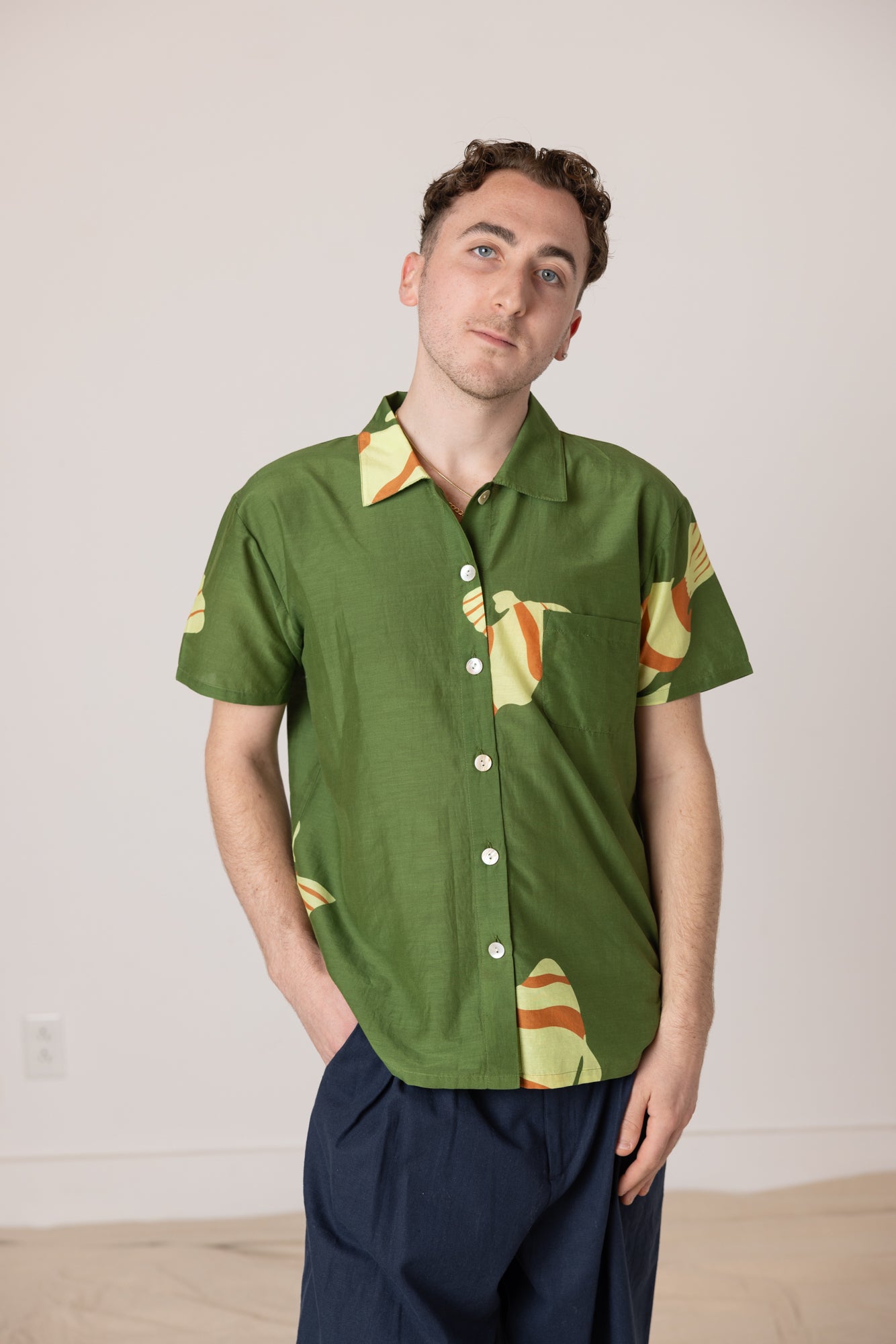 Dylan Fish Shirt- Green