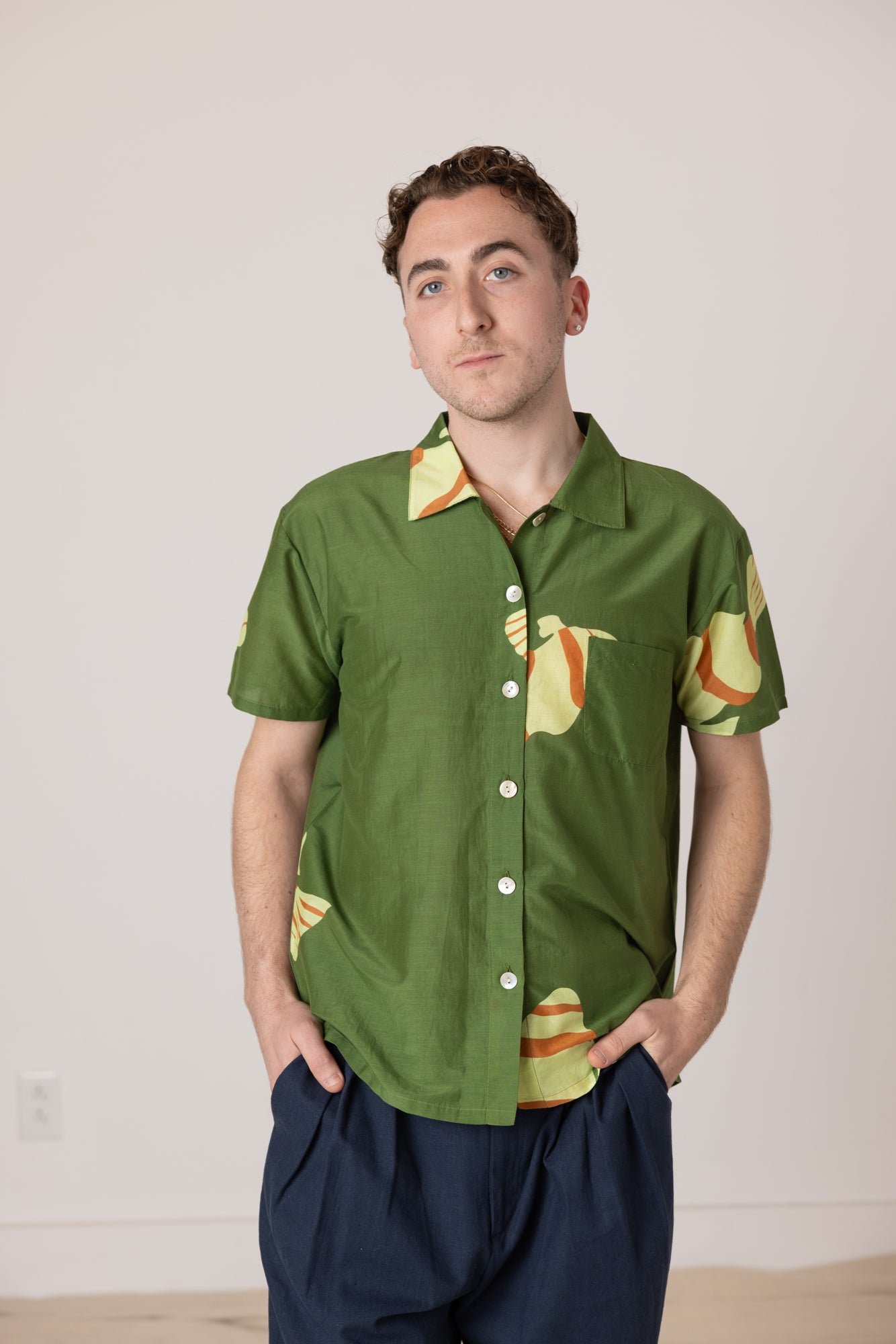 Dylan Fish Shirt- Green