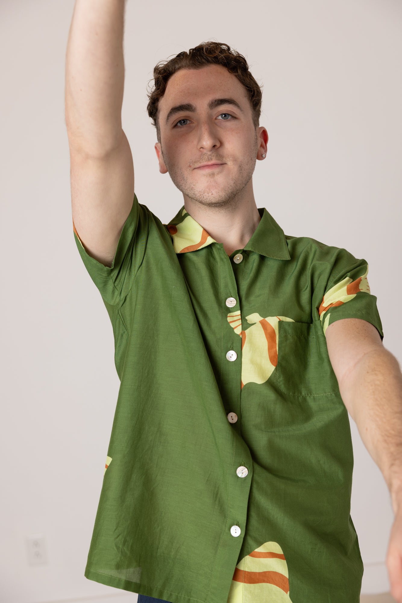 Dylan Fish Shirt- Green