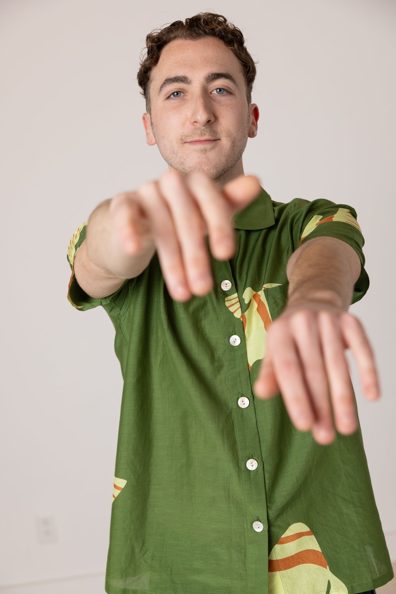Dylan Fish Shirt- Green