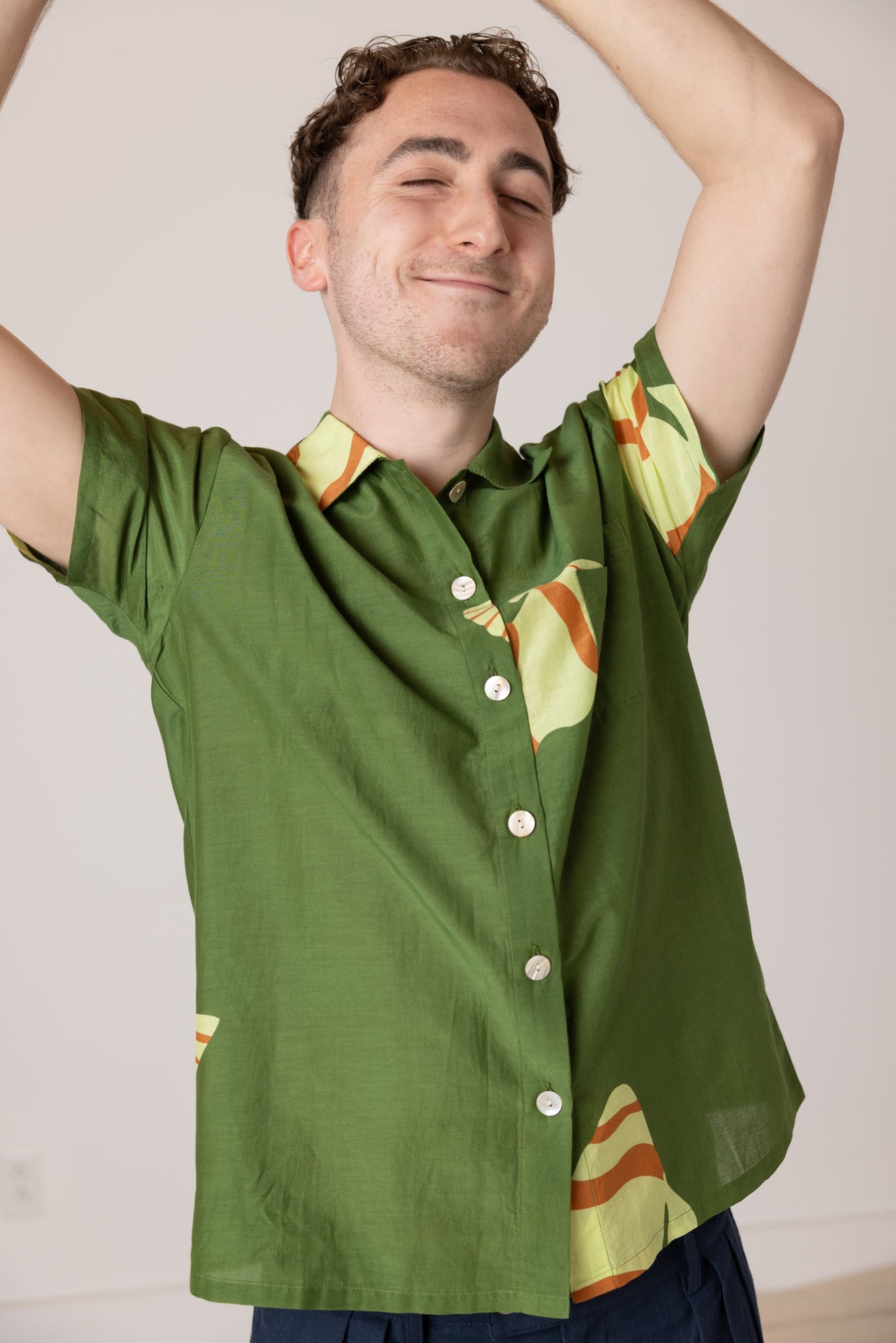 Dylan Fish Shirt- Green