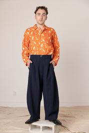 Homer Buttondown - Orange Crayon