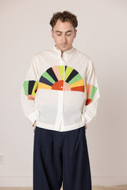 Alpha Buttondown Fan Patch - White