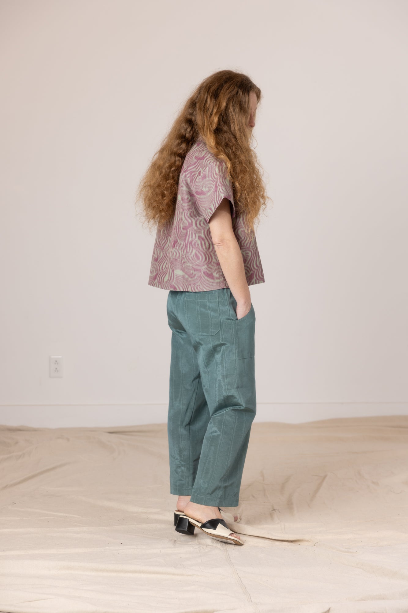 Patch Elastic Waist Pant - Juniper