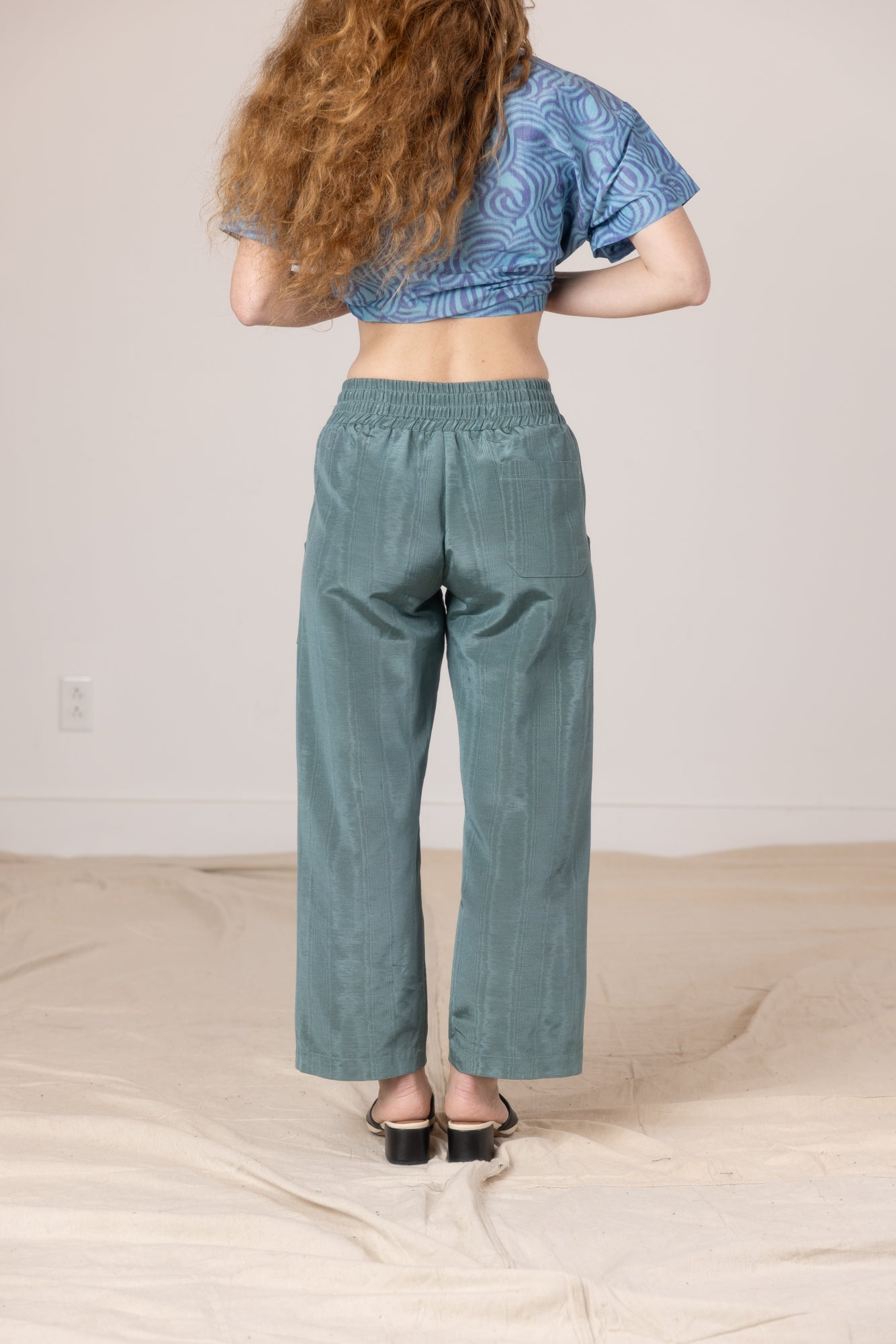 Patch Elastic Waist Pant - Juniper, view 5