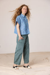 Corso Buttondown - Blue Swirl