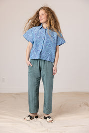 Corso Buttondown - Blue Swirl