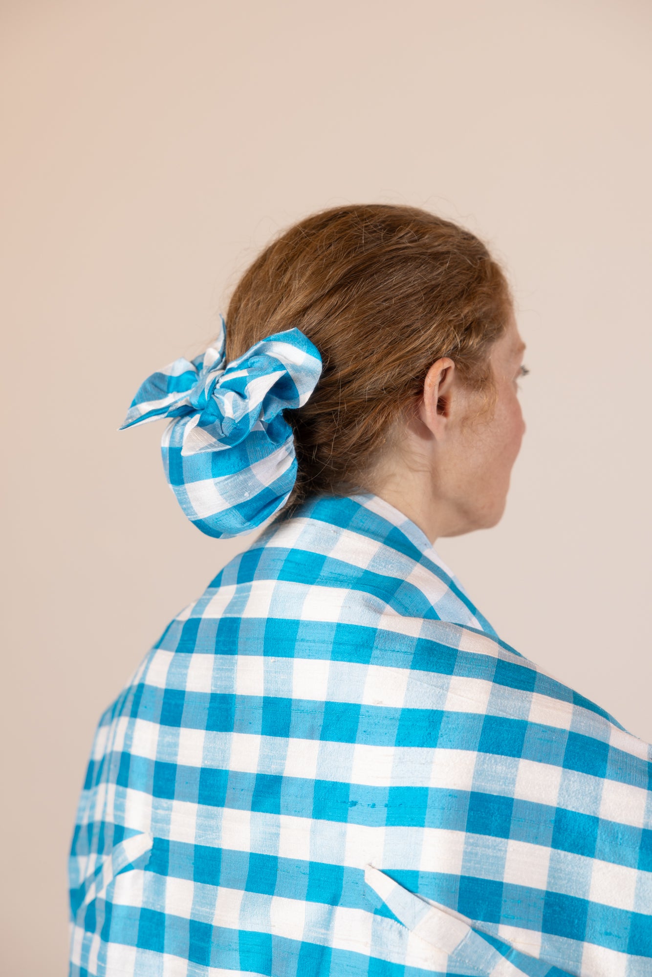 Titina Bun Cover - Blue and White Gingham