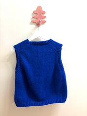 Sabine Alpaca Sweater Vest - Cobalt, view 3