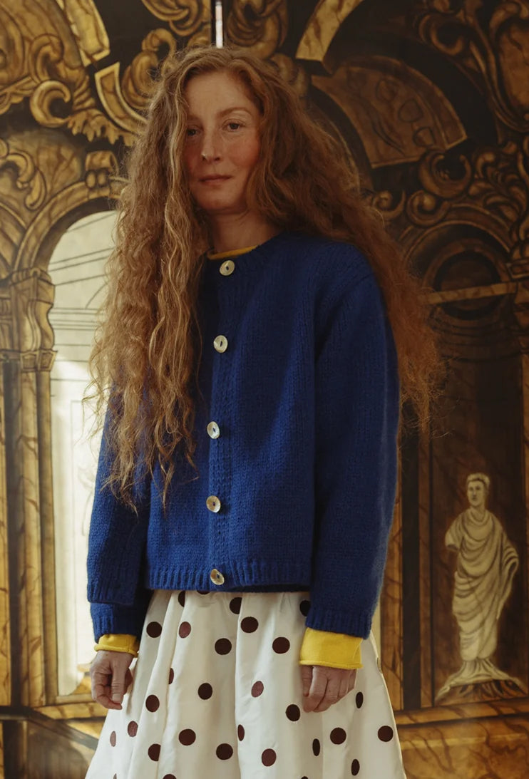 Sheba Cardigan Sweater - Cobalt