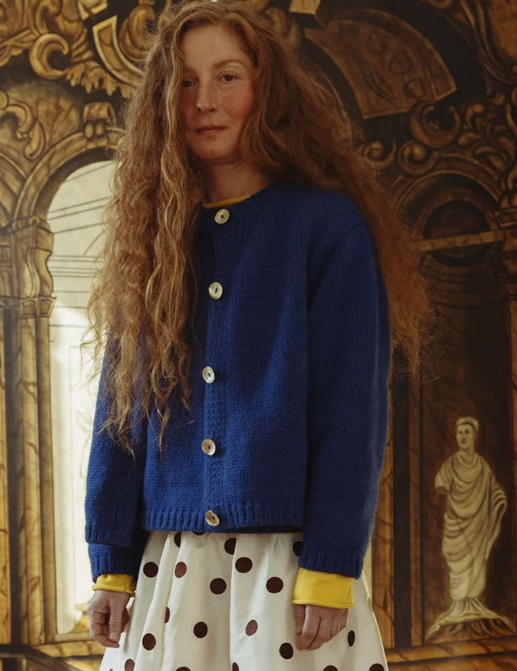 Sheba Cardigan Sweater - Cobalt