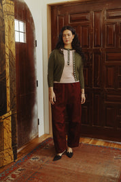 Contessa Pant - Oxblood