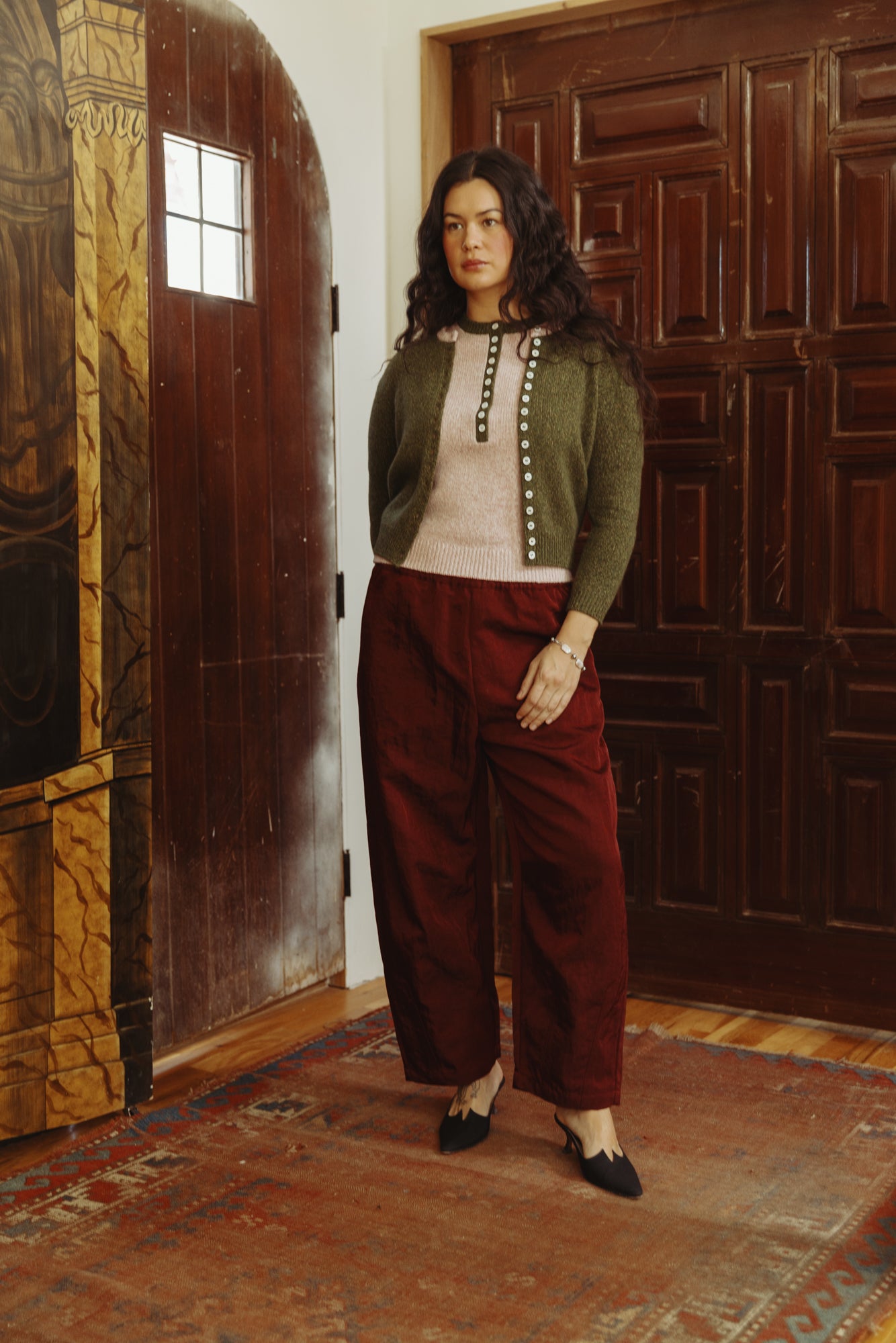 Contessa Pant - Oxblood