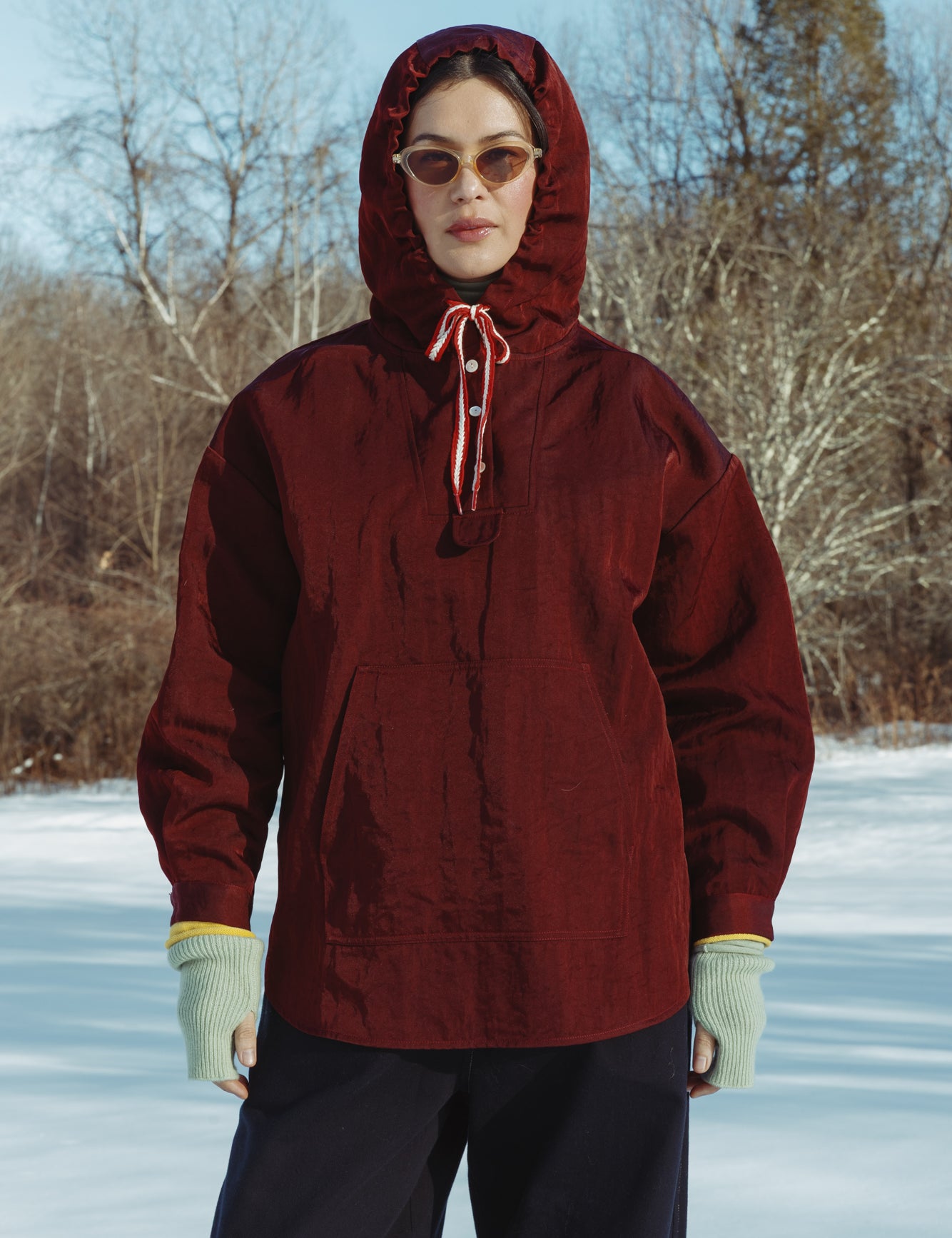 Tramontana Anorak - Oxblood, view 2
