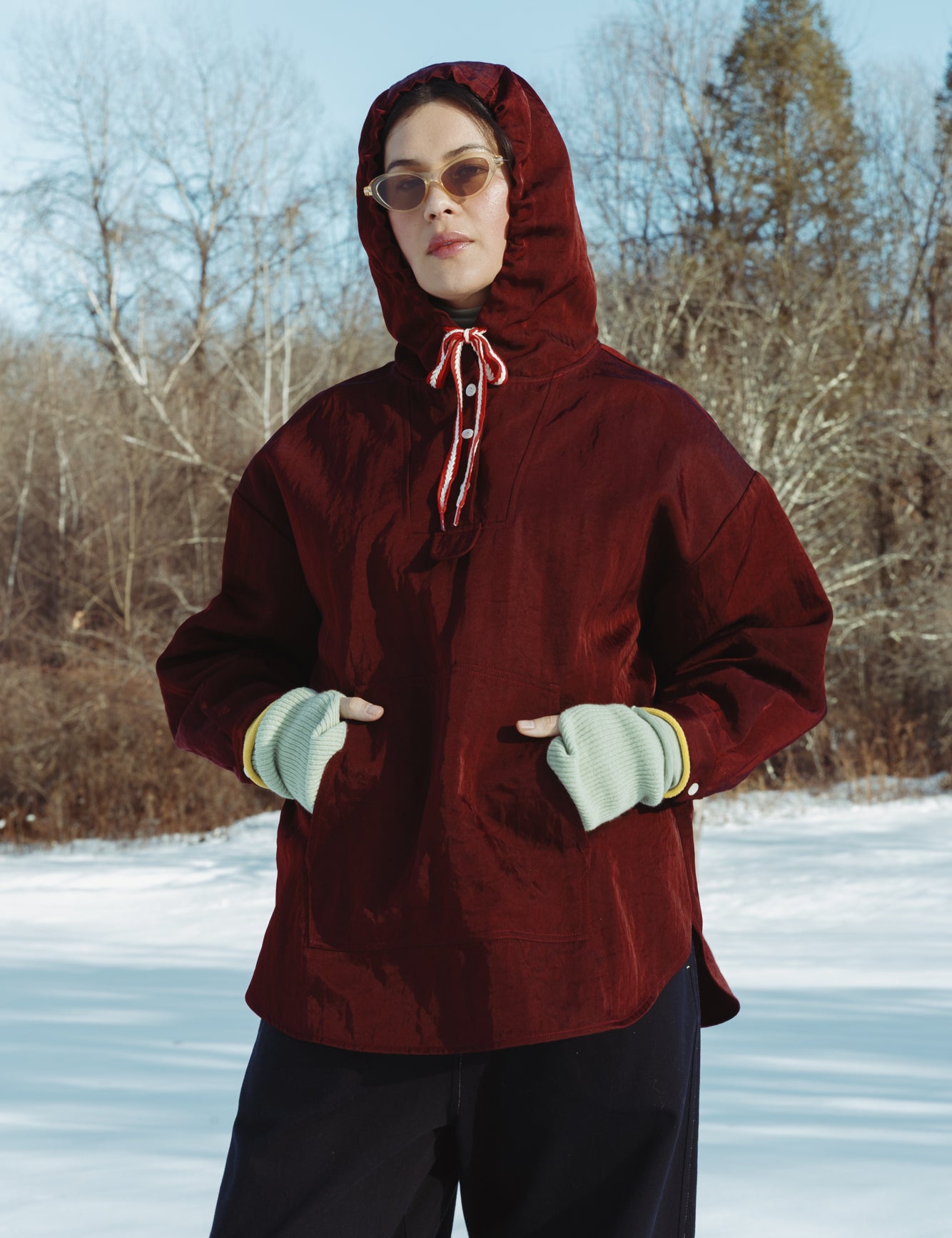 Tramontana Anorak - Oxblood, view 3