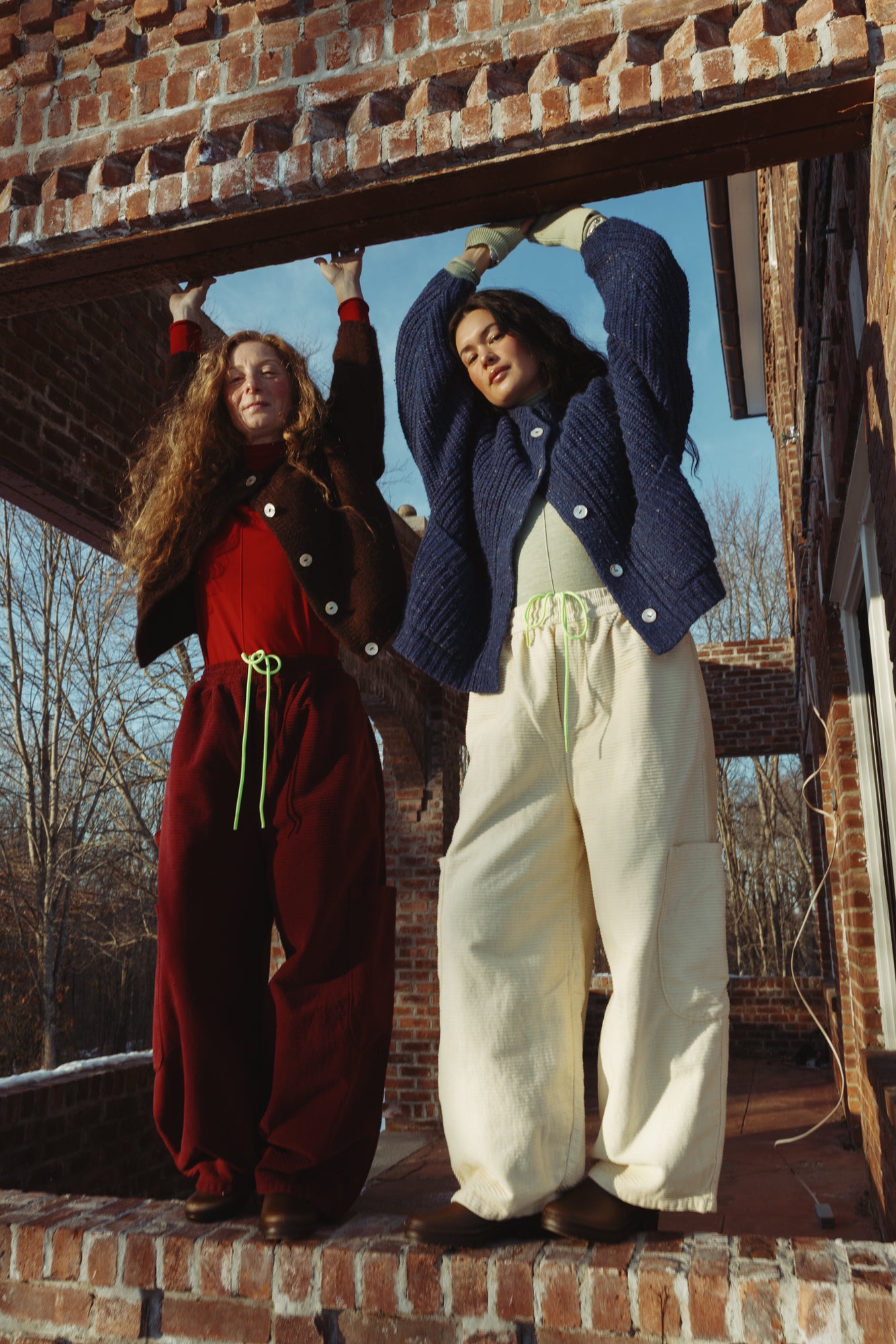 Chef Pants - Wine Horizontal Corduroy