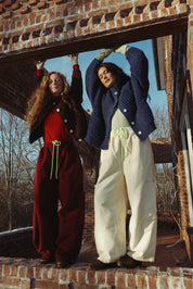 Chef Pants - Wine Horizontal Corduroy