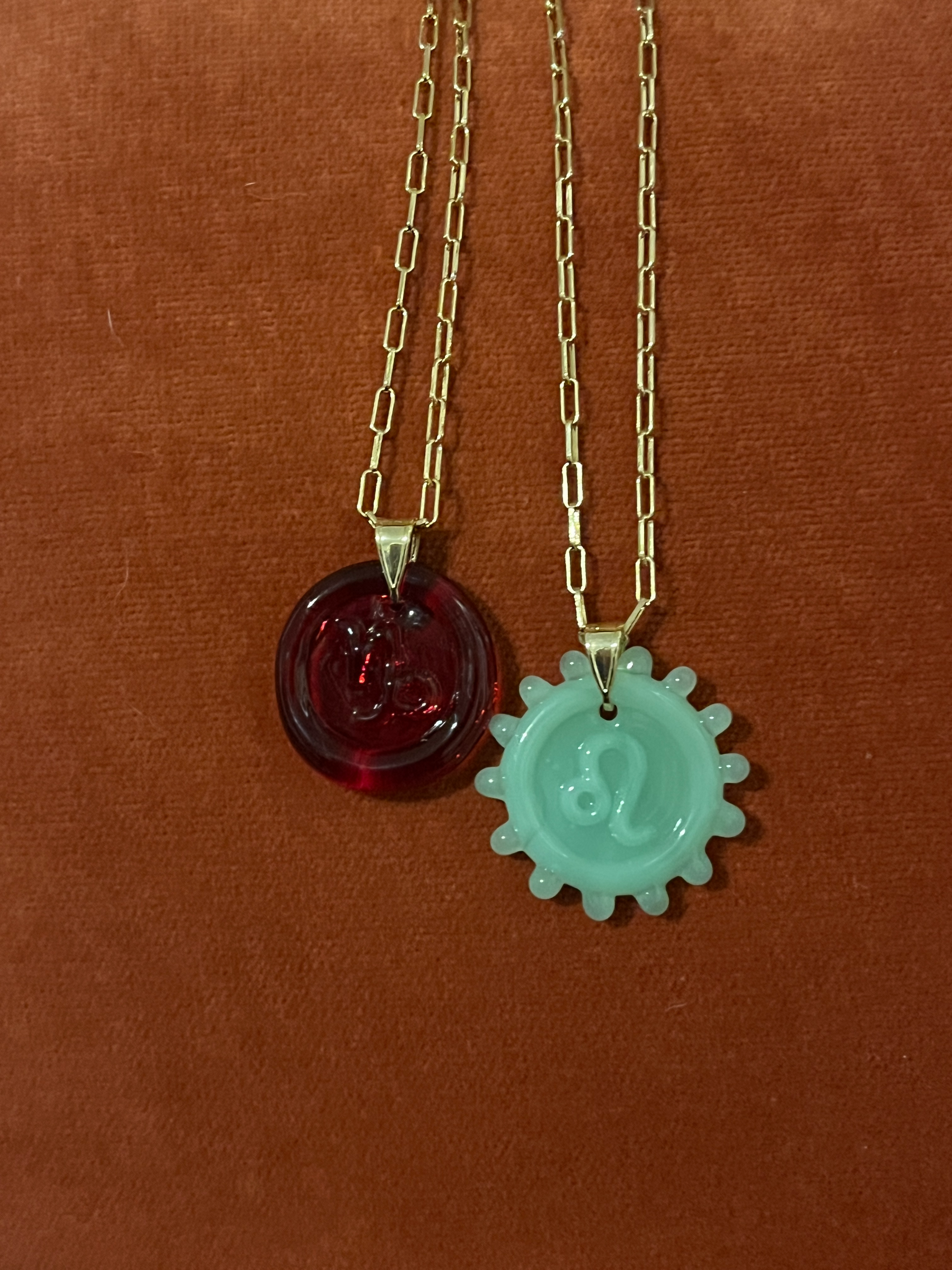 Zodiac Pendant Necklace - Garnet
