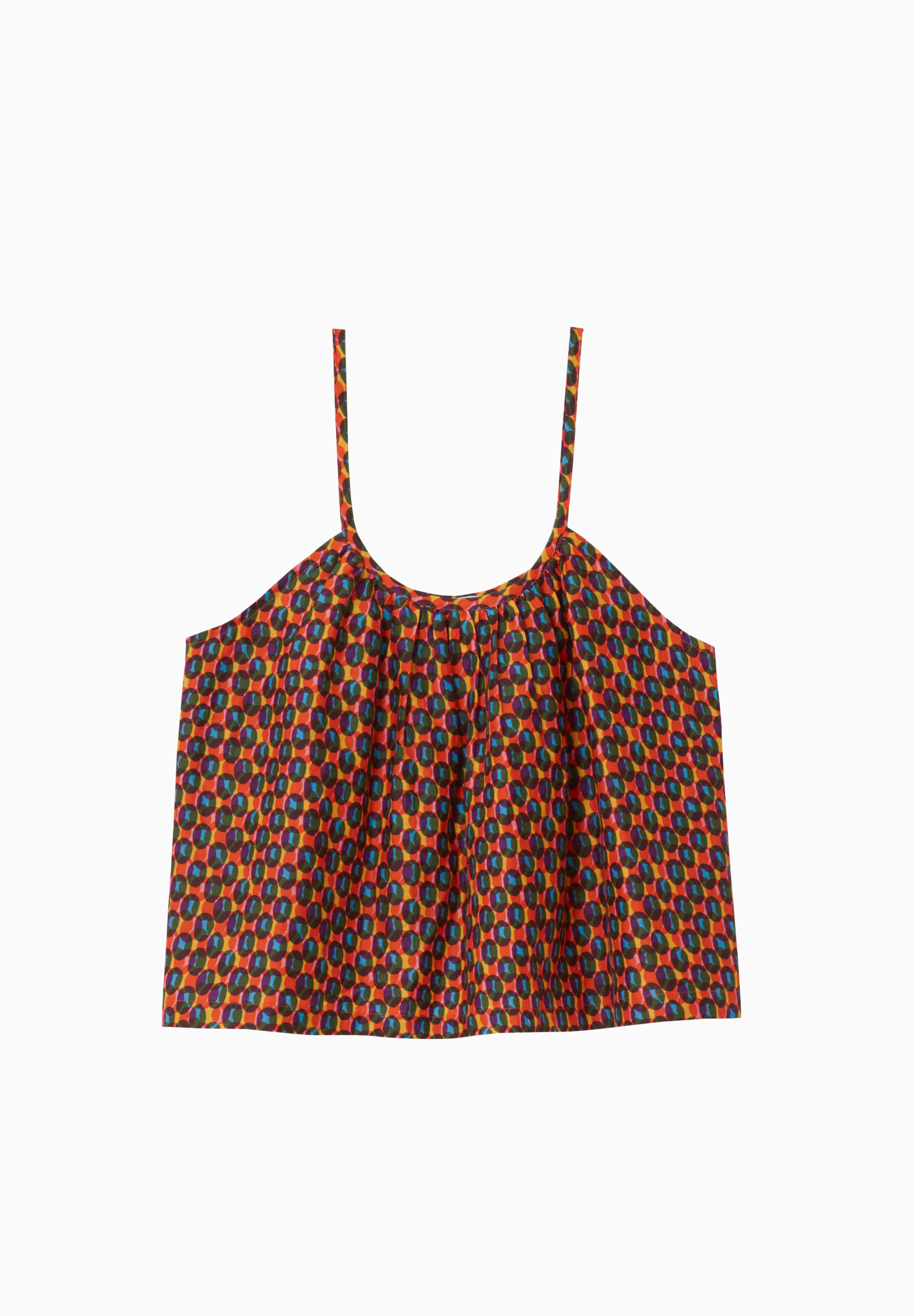 Aurora Tank Top Cotton/Silk - Kaleidoscope Rainbow