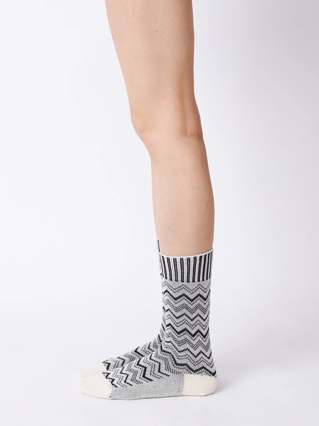 Jaquard Socks - Cream