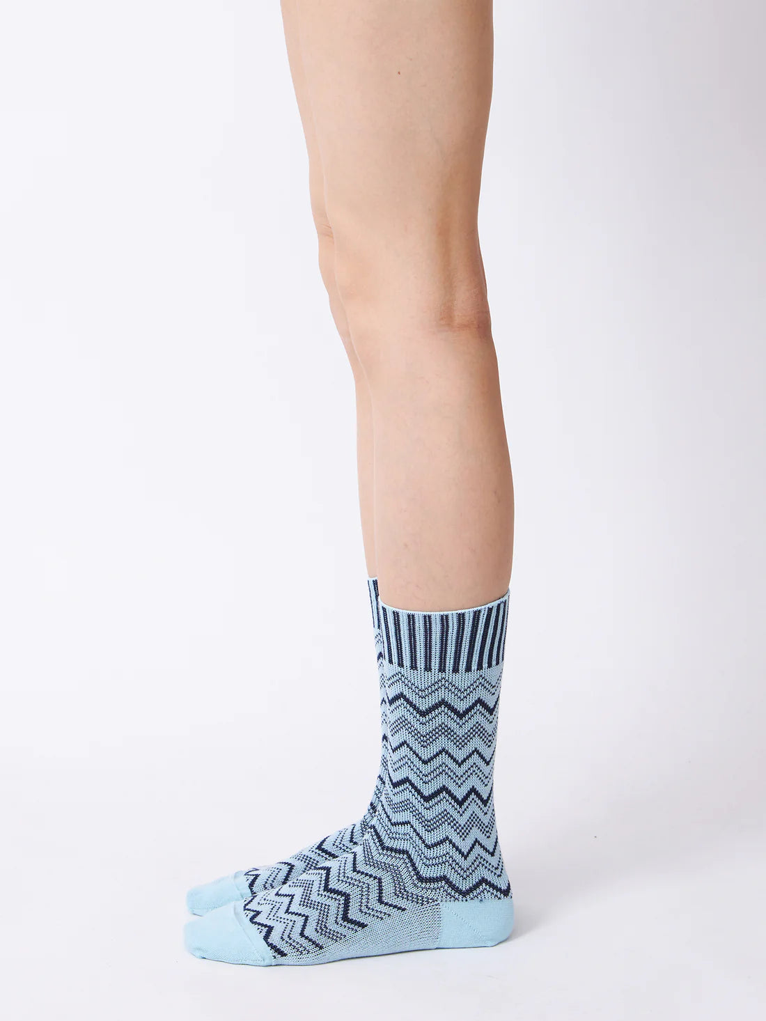 Jaquard Socks - Sky Blue