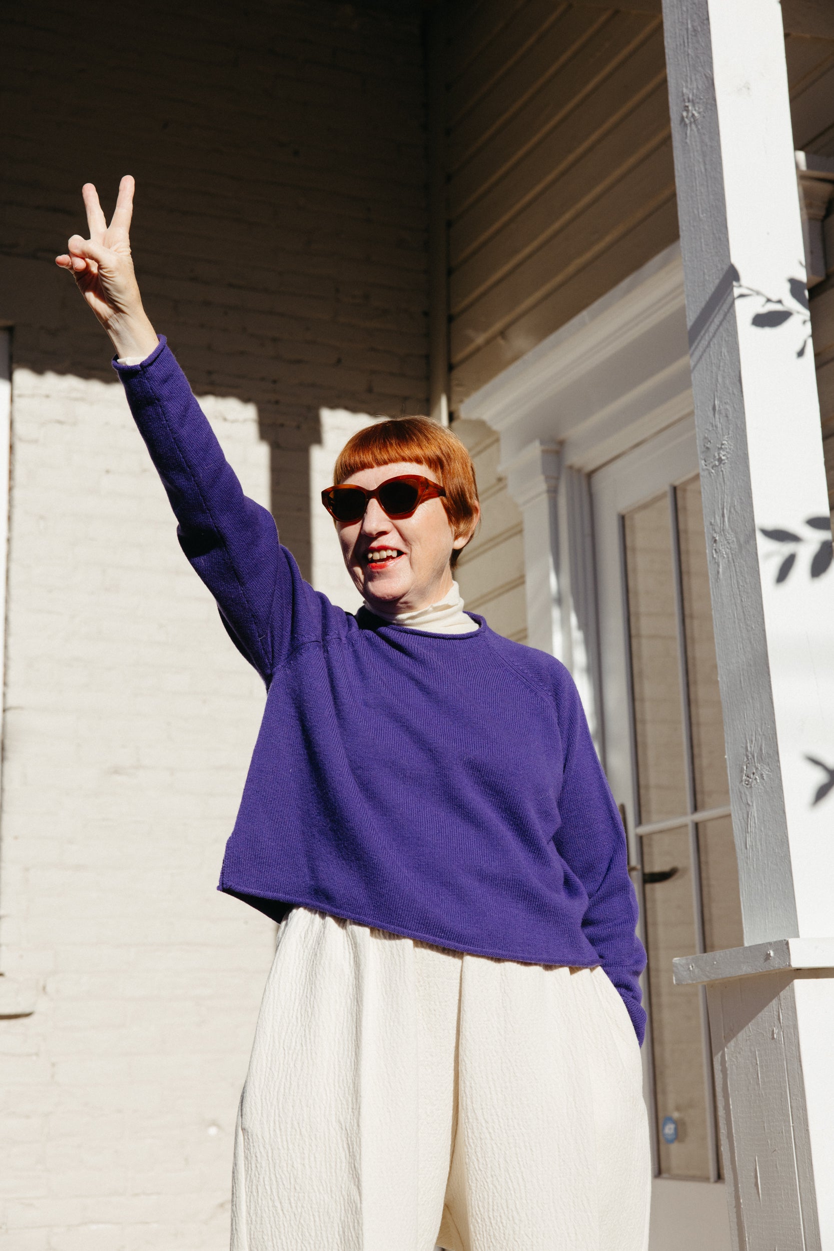 Iris Rollneck Pullover - Viola